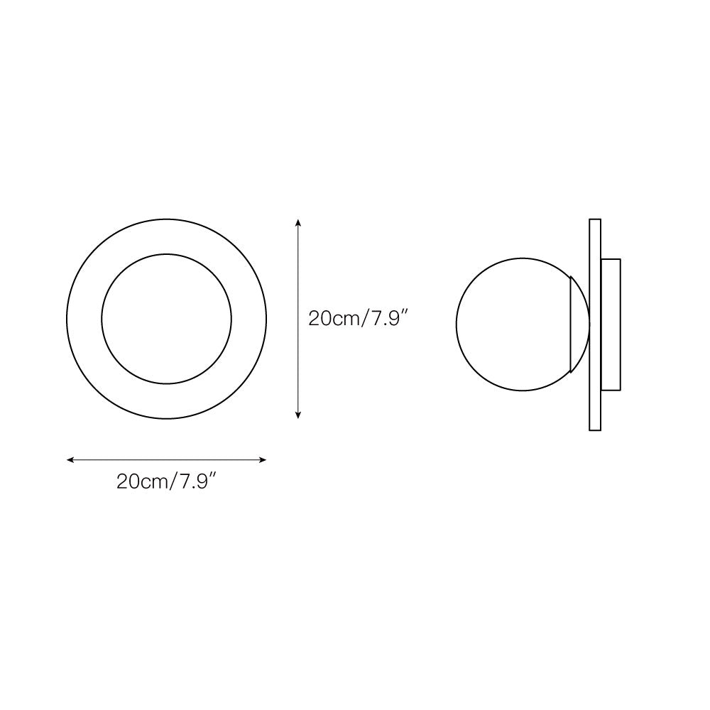Ovyna Applique Murale Moderne Minimaliste en Verre et Onyx - Neutralighting