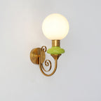 Valentina Vintage Métal Verre Applique Morale Chambre à Coucher Salon - Neutralighting