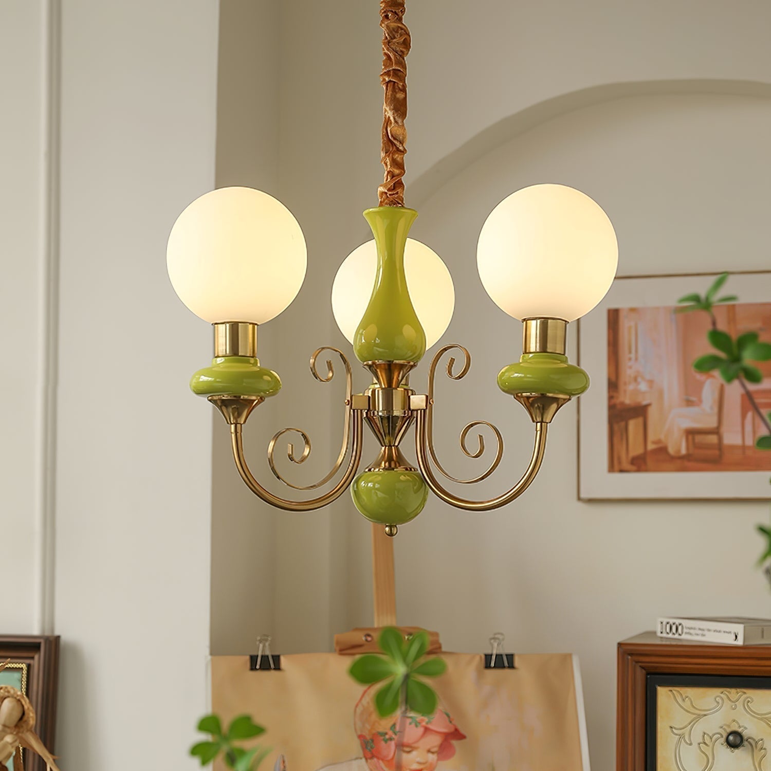 Evsolia Lustre en Verre Onyx Nordique Haut de Gamme - Neutralighting