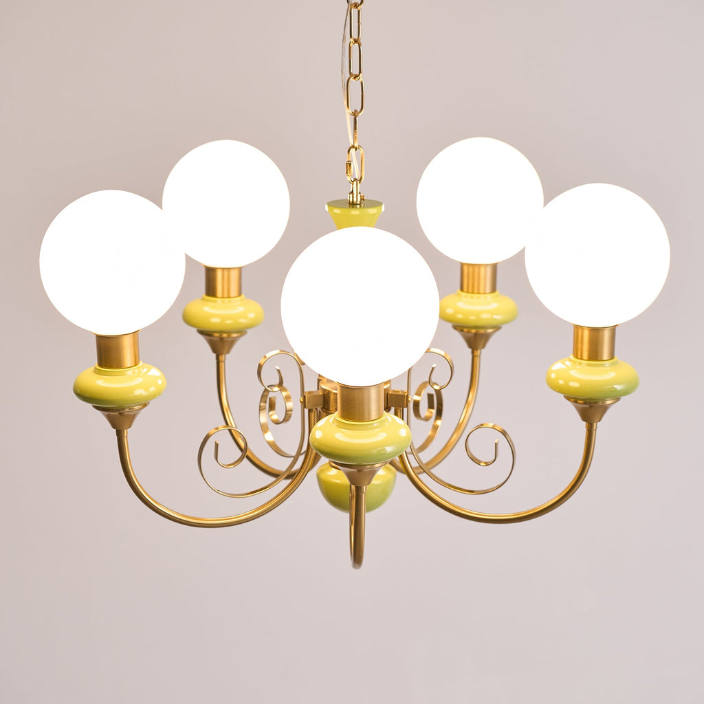 Evsolia Lustre en Verre Onyx Nordique Haut de Gamme - Neutralighting