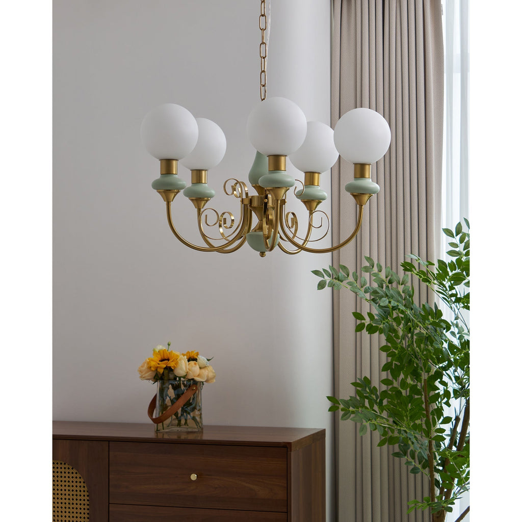Evsolia Lustre en Verre Onyx Nordique Haut de Gamme - Neutralighting