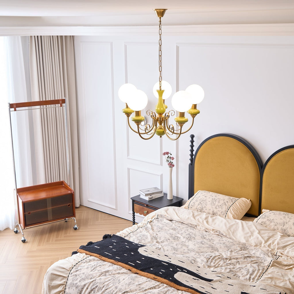 Evsolia Lustre en Verre Onyx Nordique Haut de Gamme - Neutralighting