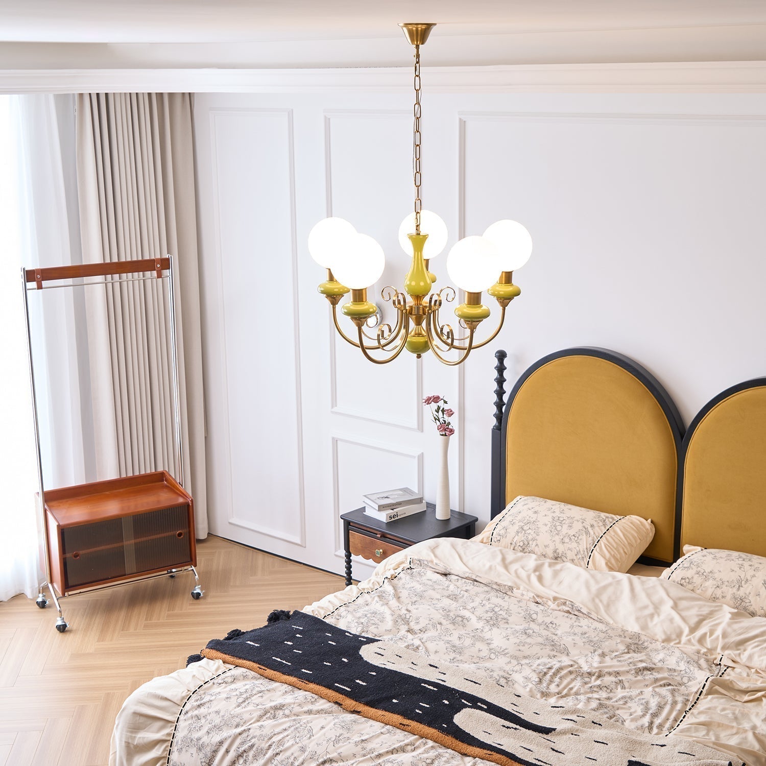 Evsolia Lustre en Verre Onyx Nordique Haut de Gamme - Neutralighting