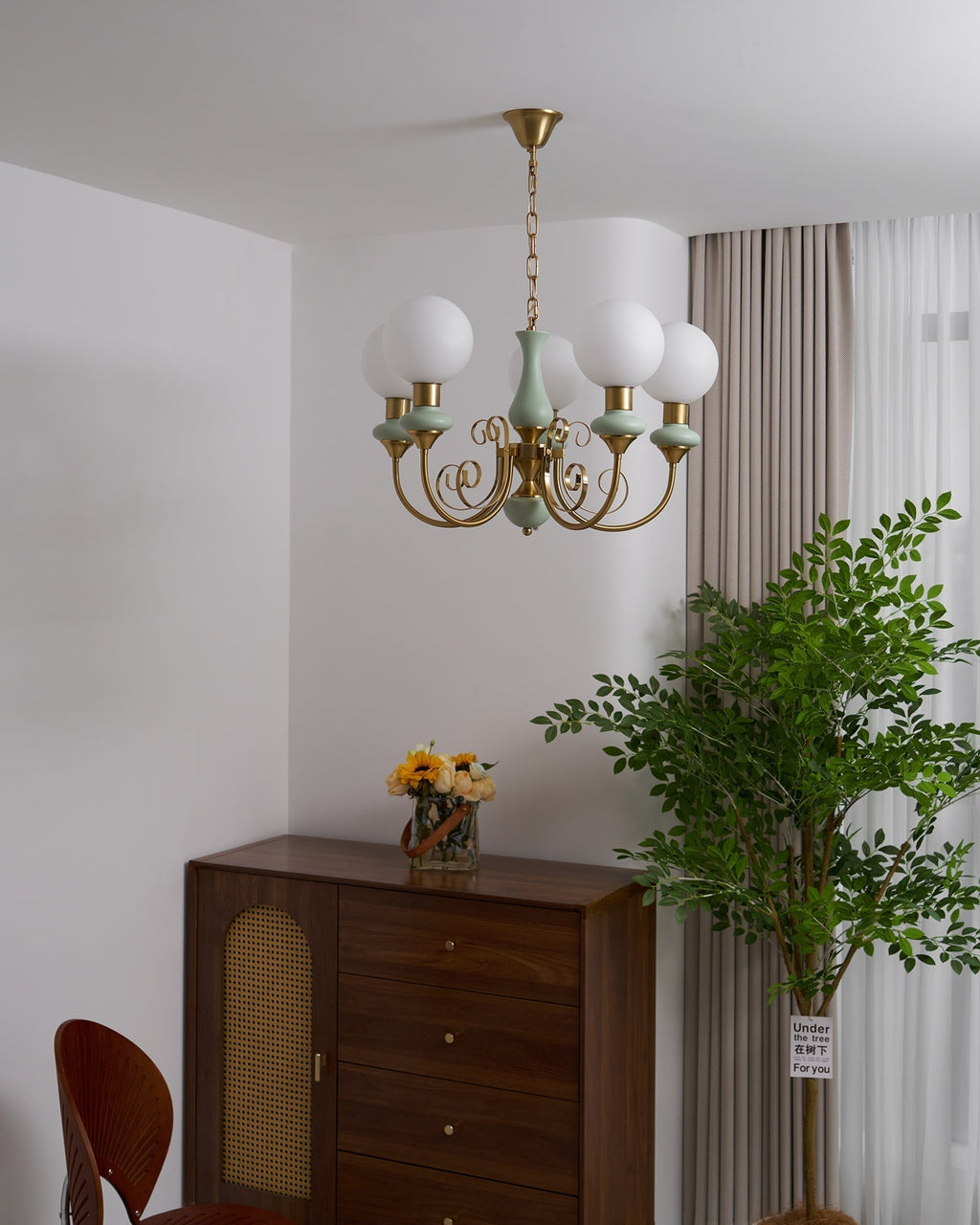 Evsolia Lustre en Verre Onyx Nordique Haut de Gamme - Neutralighting