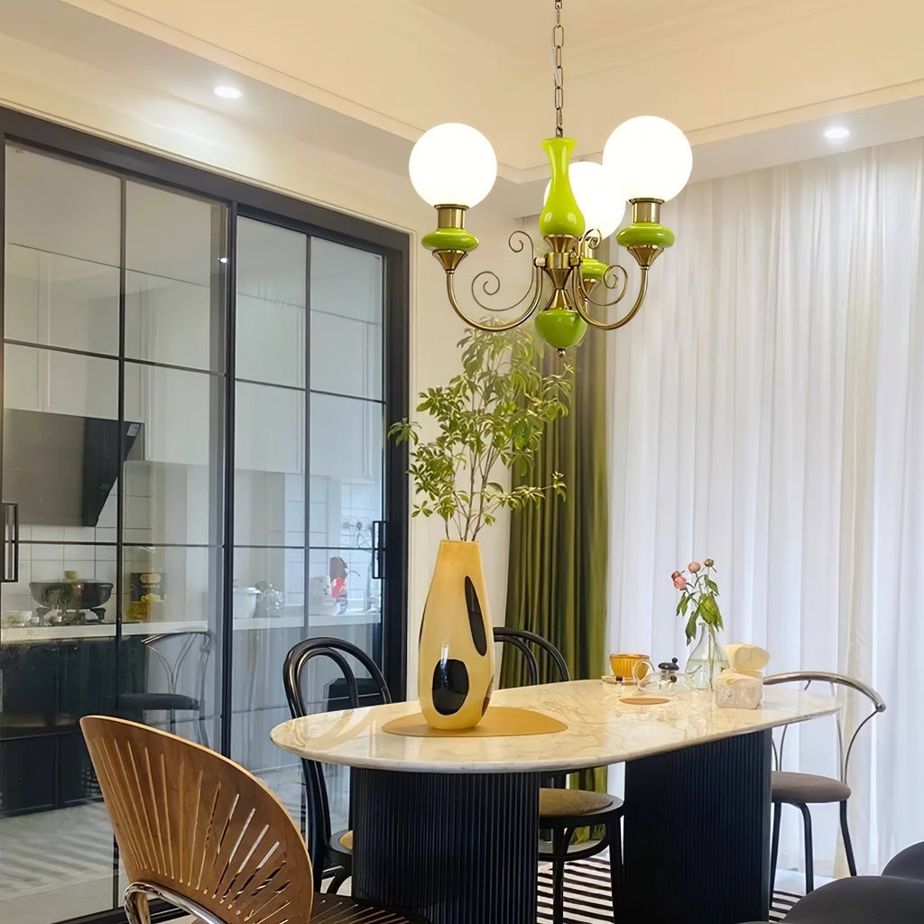 Evsolia Lustre en Verre Onyx Nordique Haut de Gamme - Neutralighting