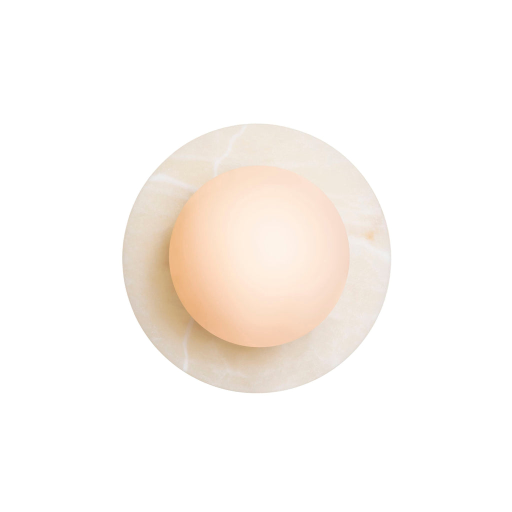 Ovyna Applique Murale Moderne Minimaliste en Verre et Onyx - Neutralighting