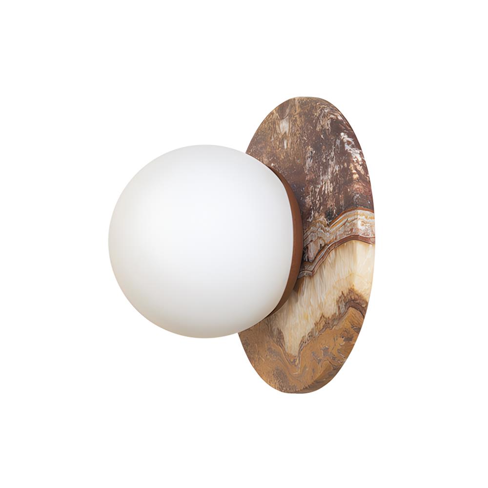 Ovyna Applique Murale Moderne Minimaliste en Verre et Onyx - Neutralighting