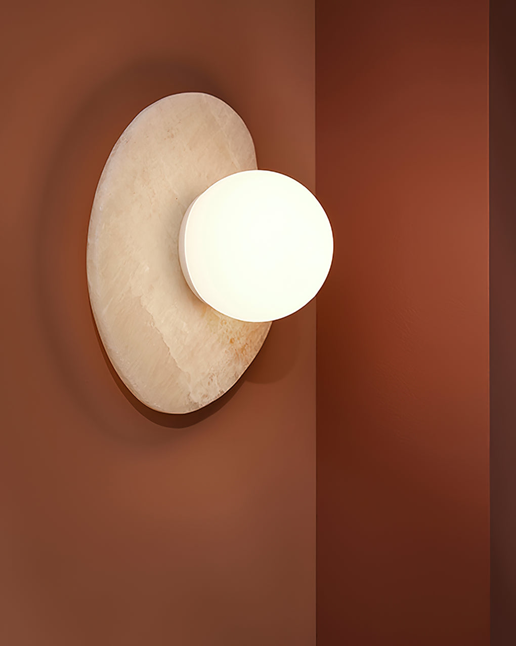 Lyvyneth Applique Murale Moderne Minimaliste en Onyx et Nopal - Neutralighting