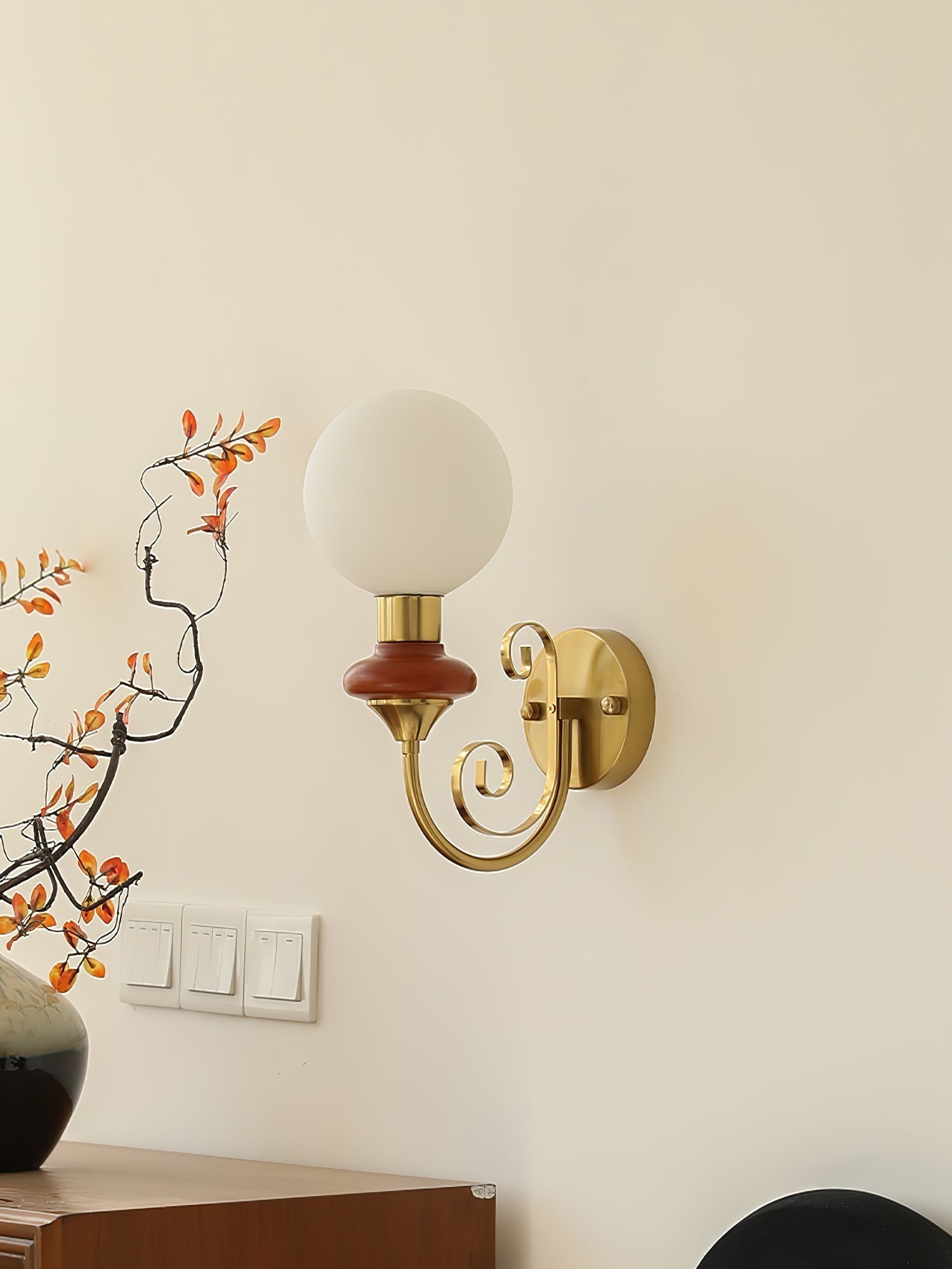 Quirk Applique Murale en Verre Art Nordique Premium - Neutralighting