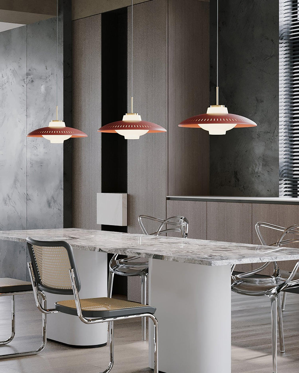 Solara Suspension en Verre Opale Abat-jour Large - Neutralighting