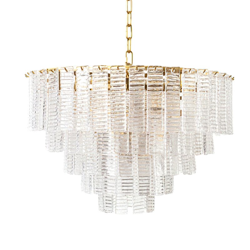 Aurora Lustre Rose Murano Verre Superposé Vintage Luxe - Neutralighting