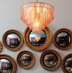 Aurora Lustre Rose Murano Verre Superposé Vintage Luxe - Neutralighting