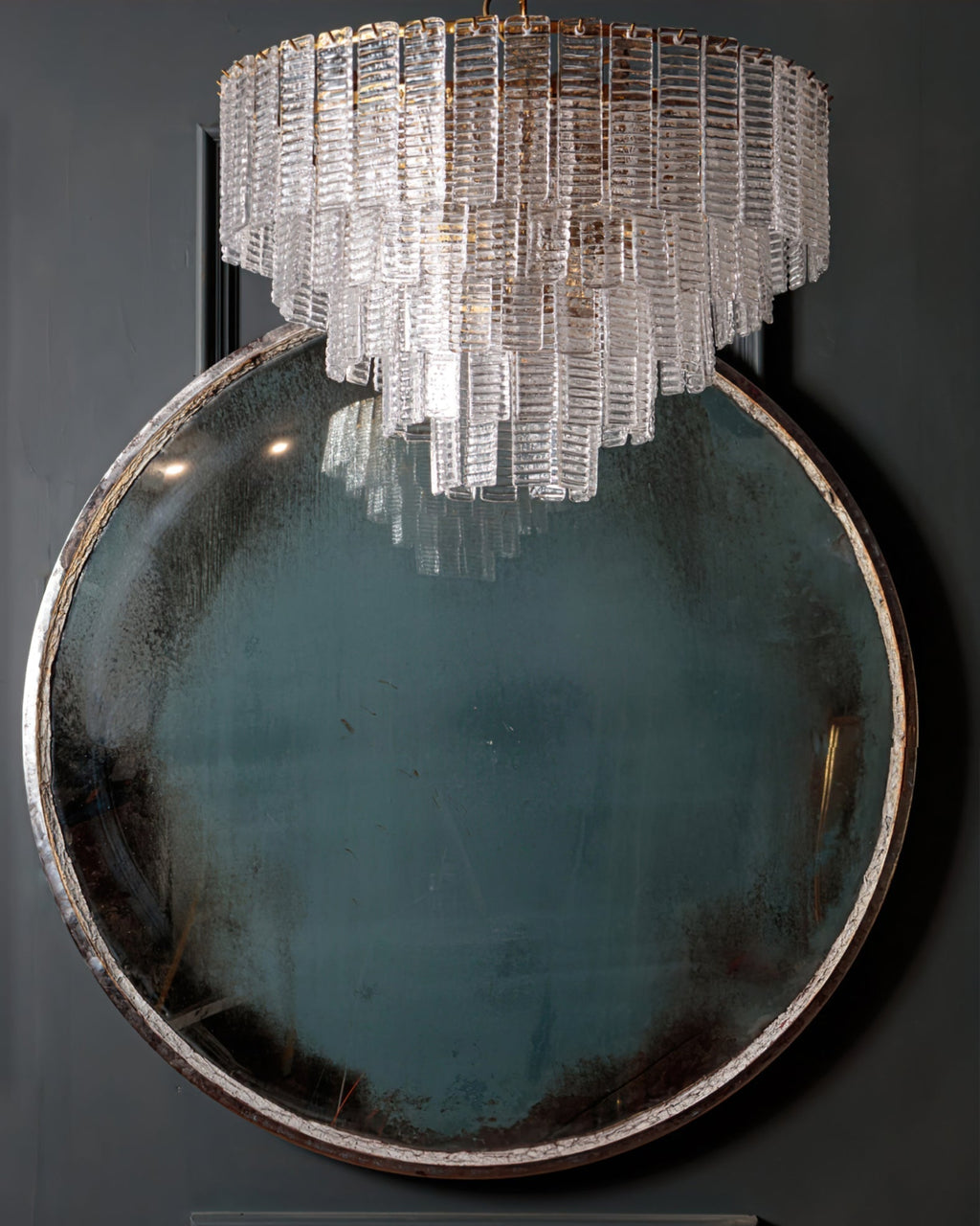 Aurora Lustre Rose Murano Verre Superposé Vintage Luxe - Neutralighting