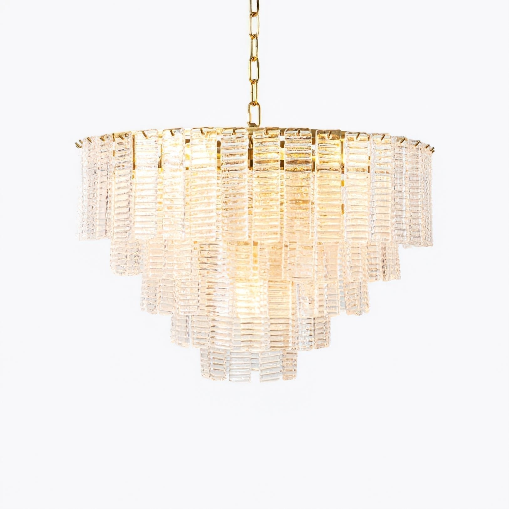 Aurora Lustre Rose Murano Verre Superposé Vintage Luxe - Neutralighting