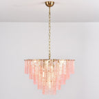 Aurora Lustre Rose Murano Verre Superposé Vintage Luxe - Neutralighting