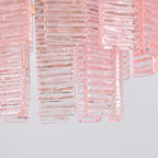 Aurora Lustre Rose Murano Verre Superposé Vintage Luxe - Neutralighting