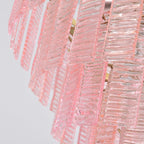 Aurora Lustre Rose Murano Verre Superposé Vintage Luxe - Neutralighting