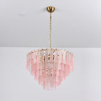 Aurora Lustre Rose Murano Verre Superposé Vintage Luxe - Neutralighting