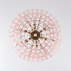 Aurora Lustre Rose Murano Verre Superposé Vintage Luxe - Neutralighting