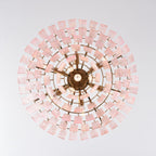 Aurora Lustre Rose Murano Verre Superposé Vintage Luxe - Neutralighting