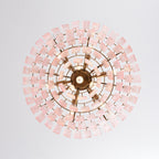 Aurora Lustre Rose Murano Verre Superposé Vintage Luxe - Neutralighting