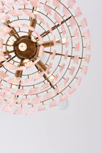 Aurora Lustre Rose Murano Verre Superposé Vintage Luxe - Neutralighting
