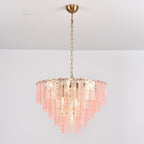 Aurora Lustre Rose Murano Verre Superposé Vintage Luxe - Neutralighting