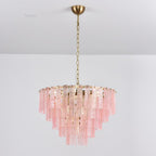 Aurora Lustre Rose Murano Verre Superposé Vintage Luxe - Neutralighting