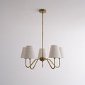 Viraean Chandelier Industriel Vintage en Laiton et Tissu - Neutralighting