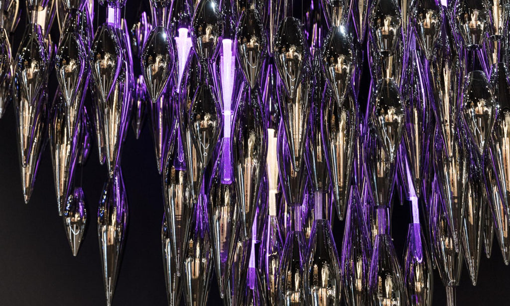 Oloren Chandelier Cristal Prismatique Luxe - Neutralighting