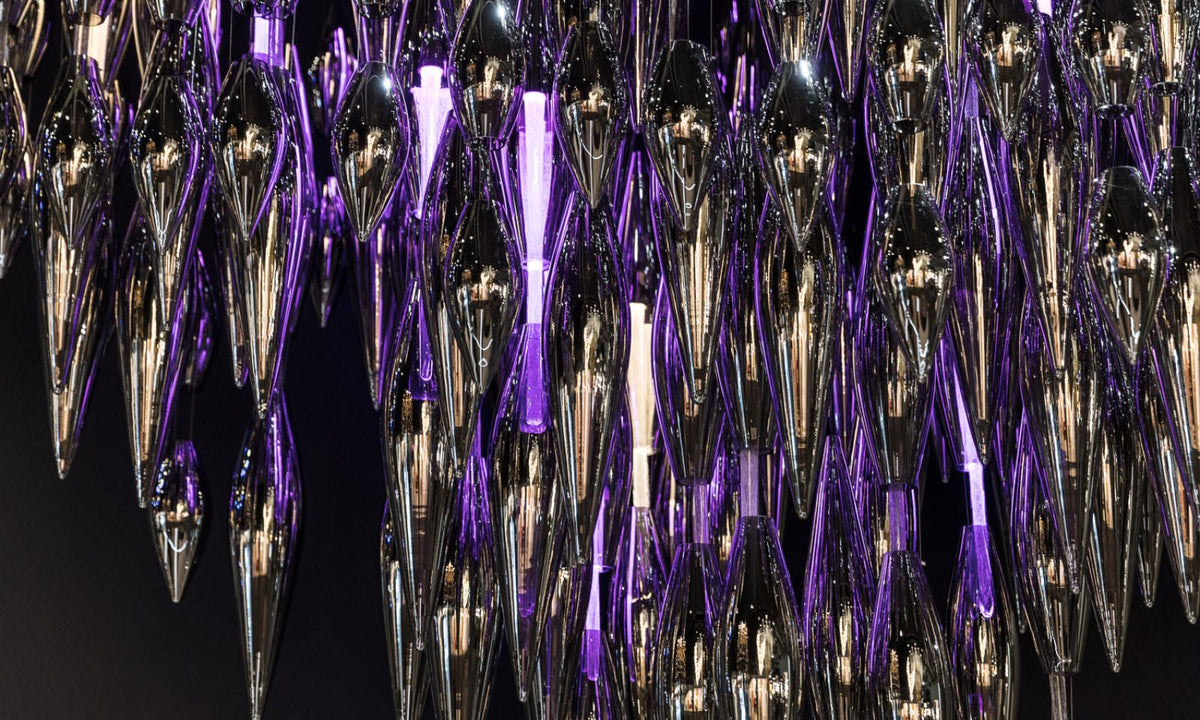 Oloren Chandelier Cristal Prismatique Luxe - Neutralighting