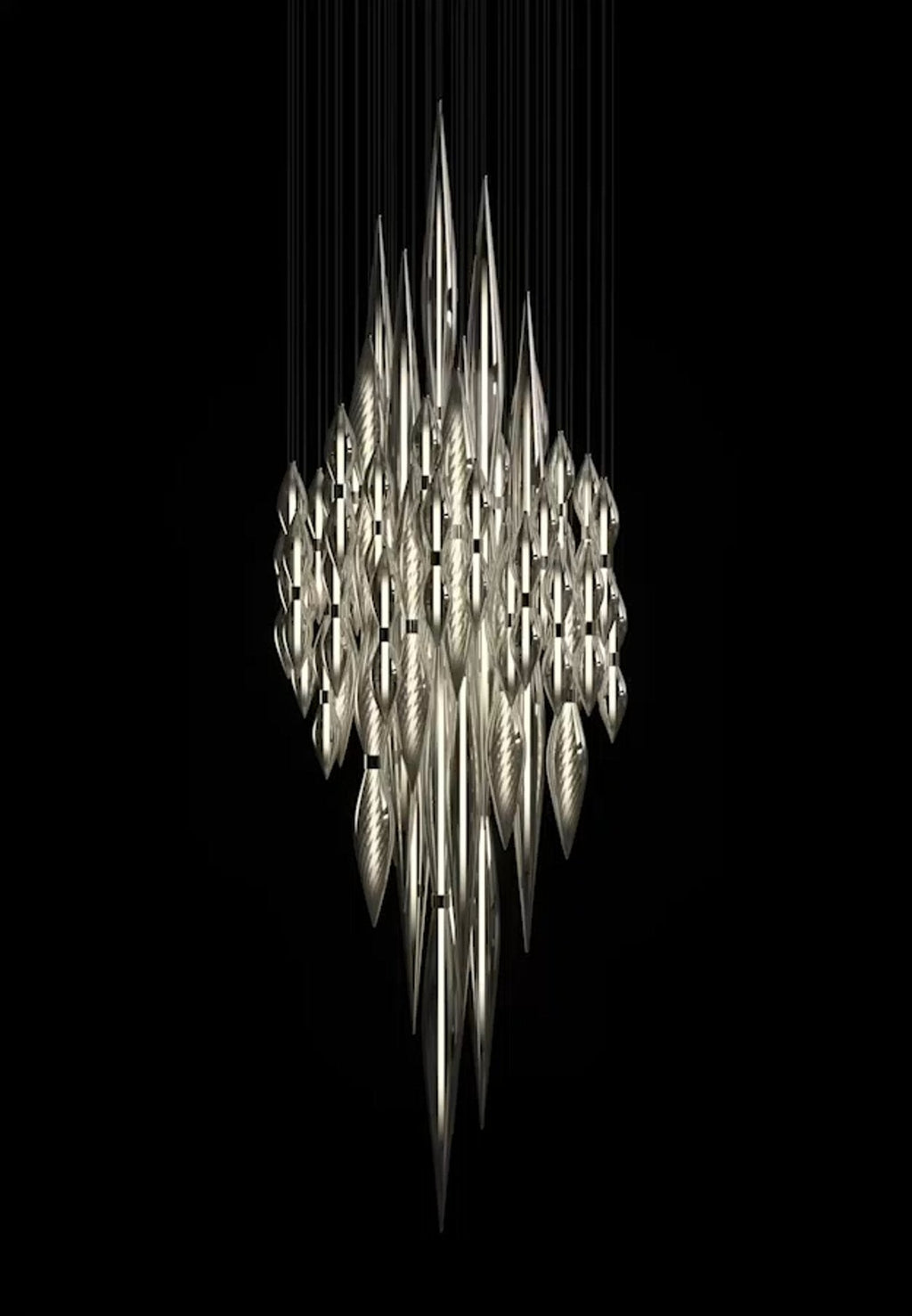 Oloren Chandelier Cristal Prismatique Luxe - Neutralighting