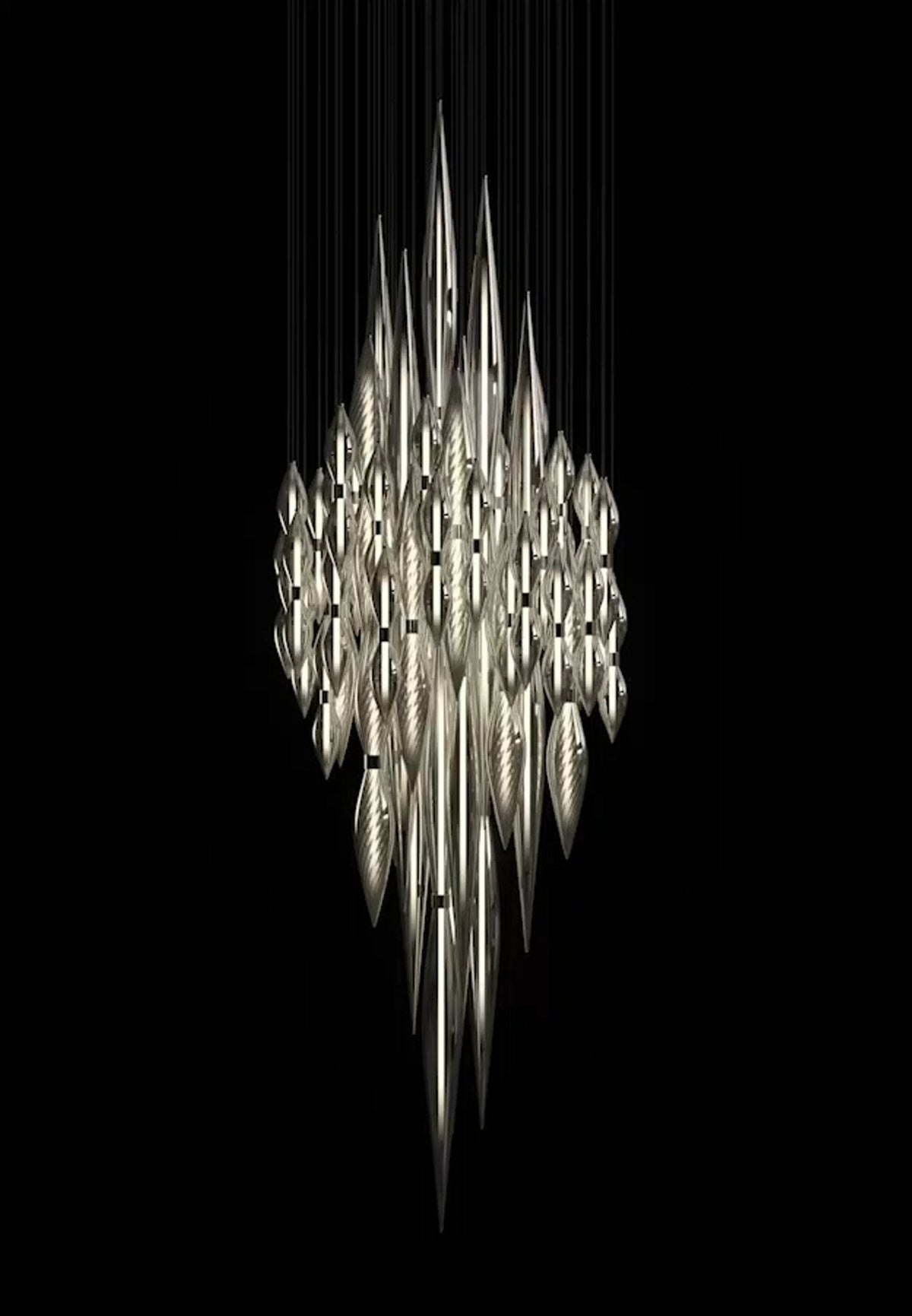 Oloren Chandelier Cristal Prismatique Luxe - Neutralighting