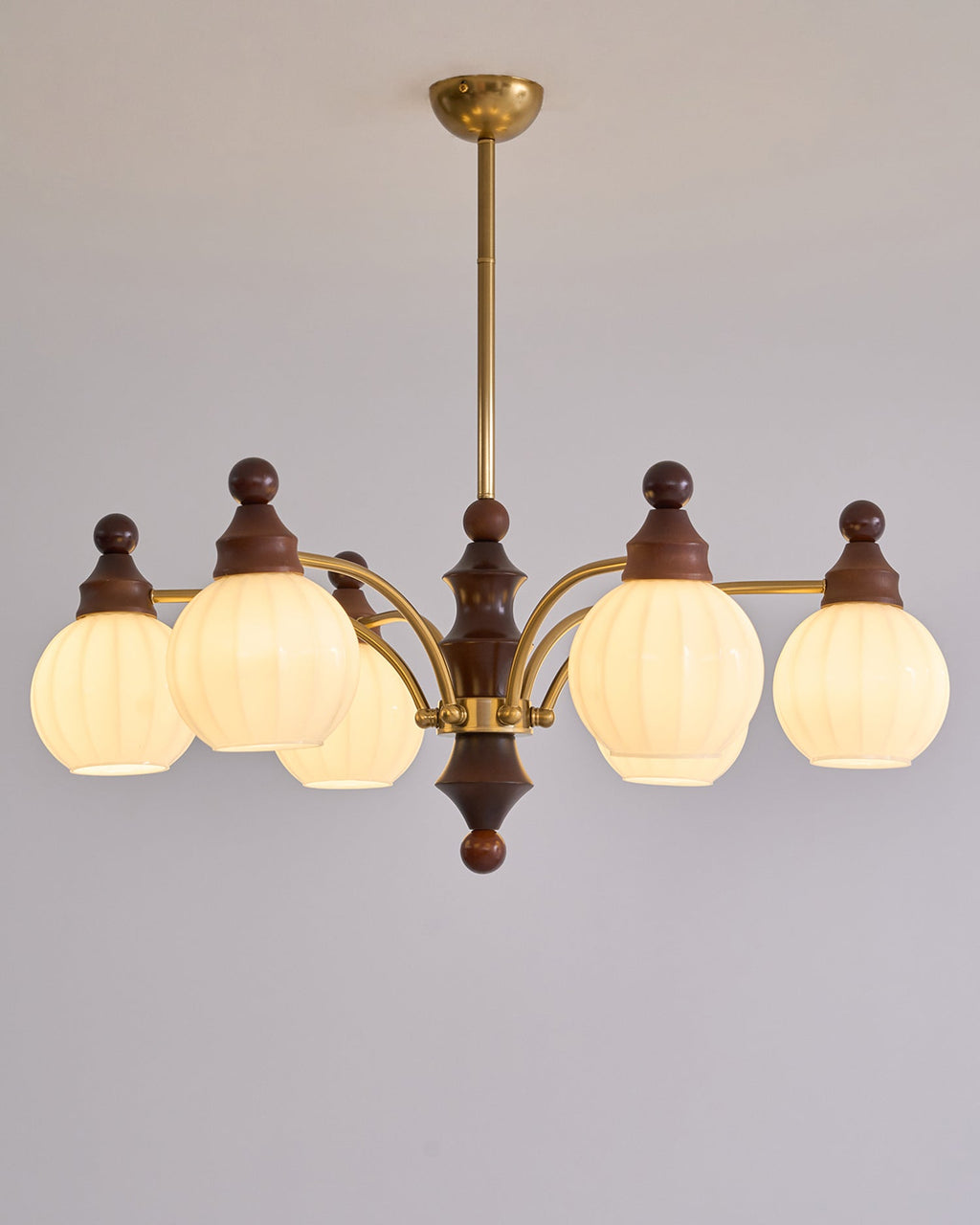 Lustra Chandelier Blossom avec Abat-jours en Verre - Neutralighting