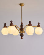 Lustra Chandelier Blossom avec Abat-jours en Verre - Neutralighting