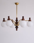 Lustra Chandelier Blossom avec Abat-jours en Verre - Neutralighting