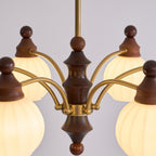 Lustra Chandelier Blossom avec Abat-jours en Verre - Neutralighting