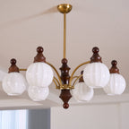 Lustra Chandelier Blossom avec Abat-jours en Verre - Neutralighting