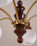 Lustra Chandelier Blossom avec Abat-jours en Verre - Neutralighting