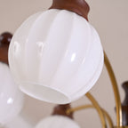 Lustra Chandelier Blossom avec Abat-jours en Verre - Neutralighting