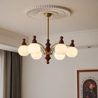Lustra Chandelier Blossom avec Abat-jours en Verre - Neutralighting