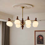 Lustra Chandelier Blossom avec Abat-jours en Verre - Neutralighting