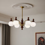 Lustra Chandelier Blossom avec Abat-jours en Verre - Neutralighting