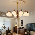 Lustra Chandelier Blossom avec Abat-jours en Verre - Neutralighting