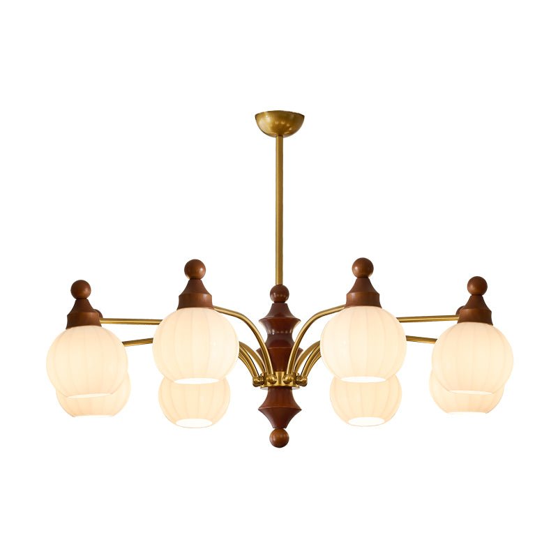Lustra Chandelier Blossom avec Abat-jours en Verre - Neutralighting