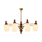 Lustra Chandelier Blossom avec Abat-jours en Verre - Neutralighting