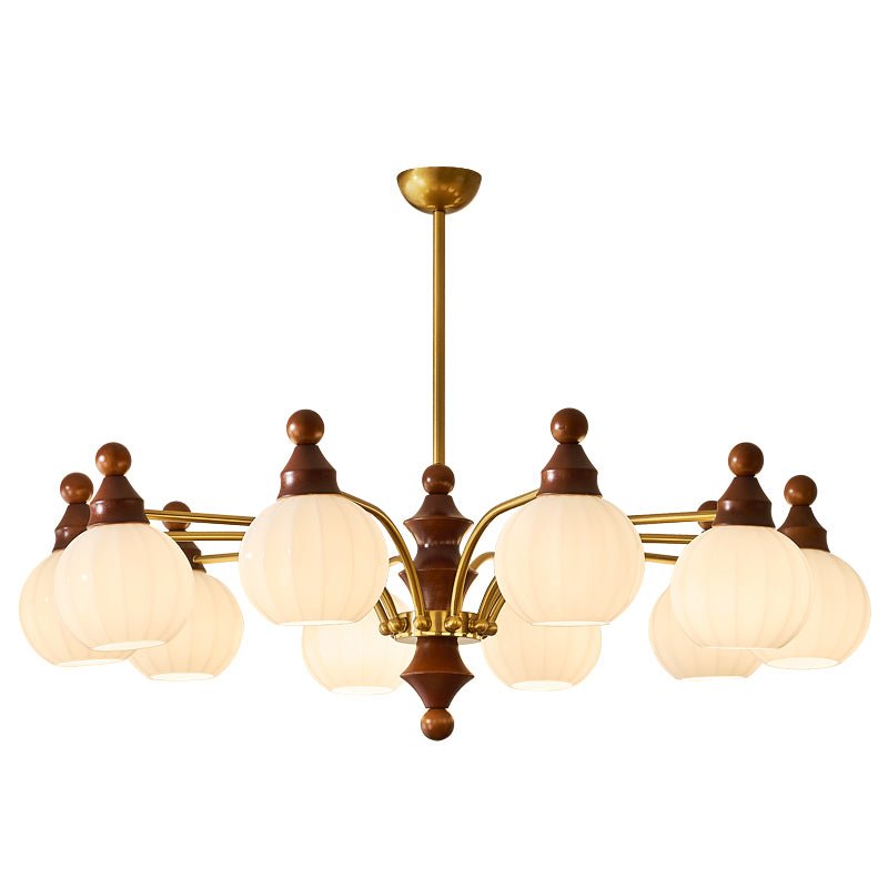 Lustra Chandelier Blossom avec Abat-jours en Verre - Neutralighting