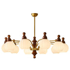Lustra Chandelier Blossom avec Abat-jours en Verre - Neutralighting