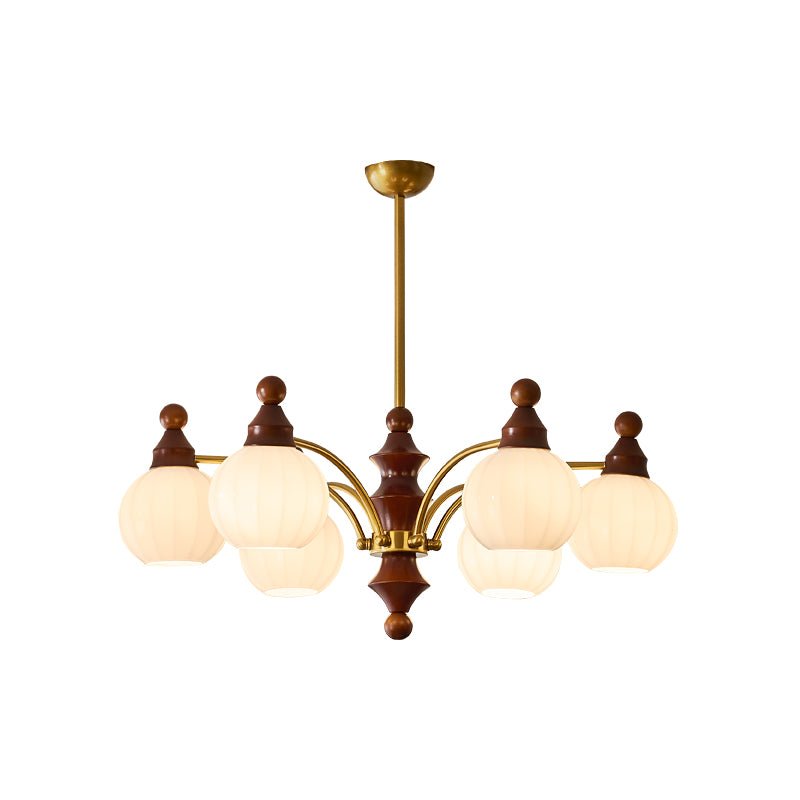 Lustra Chandelier Blossom avec Abat-jours en Verre - Neutralighting