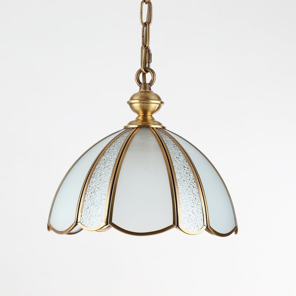 Ophaan Lampe Pendante Traditionnelle en Laiton et Verre Art - Neutralighting